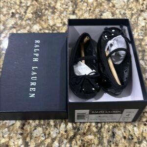 Ralph Lauren Black Kids Dress Shoes